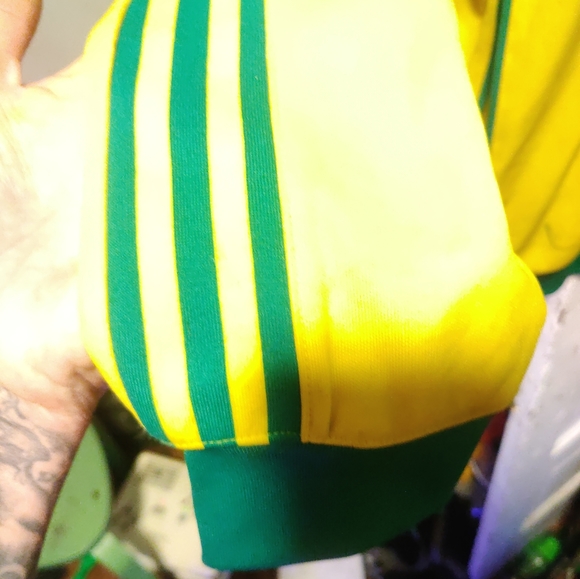 Electric Green Adidas TrackJacket - Picture 4 of 8